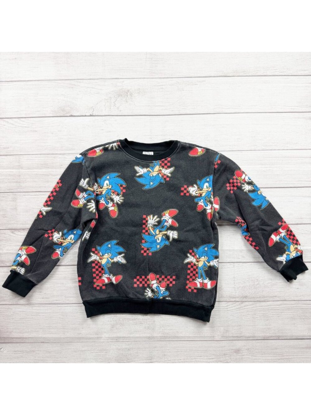 Sonic The Hedgehog Boys All-Over Print Sweatshirt Large L